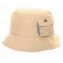 Wholesale baby boys cotton bucket hat in beige
