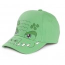 Wholesale babies baseball cap in green with croc animal design developed from cotton