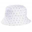 Wholesale spotted blue and white striped print bucket hat developed from cotton