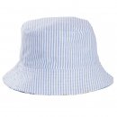 Wholesale reversible blue and white striped developed from cotton print bucket hat