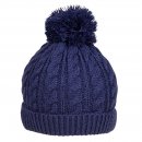 B310- BABIES CABLE KNITTED BOBBLE HAT