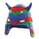 Wholesale childs stripey monster hat with multicoloured stripes