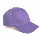 Wholesale girls plain baseball cap in purple