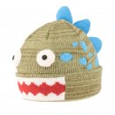 Wholesale kids green dinosaur novelty ski hat