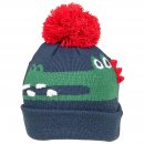 C665 - BOYS CROCODILE KNITTED BOBBLE HAT