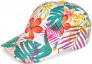 C718- GIRLS FLOWER PRINT BASEBALL CAP