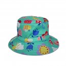 C758- GIRLS PATTERN REVERSIBLE BUCKET HAT