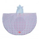 Wholesale childrens bunny poncho from the back