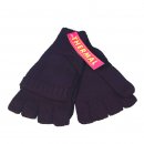 Wholesale black thermal shooter mitt with label