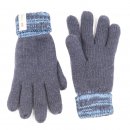 Wholesale grey kids knitted thinsulate gloves