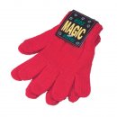 Bulk affordable blue childrens magic gloves in red