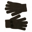 Wholesale gloves with stretchy bow for ladies in black