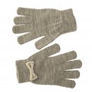Wholesale gloves with stretchy bow for ladies in light grey
