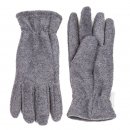 Wholesale fleece thinsulate glove with elastic cuff in light grey