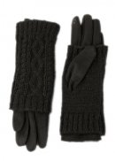GL1298- PK OF 12 LADIES 2 IN 1 GLOVES- TOUCHSCREEN