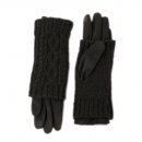 GL1298- PK OF 12 LADIES 2 IN 1 GLOVES- TOUCHSCREEN