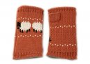 GL1302- LADIES KNIITED SHEEP CUFF GLOVES