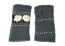 GL1302- LADIES KNIITED SHEEP CUFF GLOVES