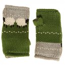 GL1306- LADIES KNIITED SHEEP CUFF GLOVES
