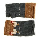 GL1309- LADIES KNITTED CHICKEN CUFF GLOVES