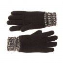 Wholesale mens 2-tone navy and grey thinsulate knitted gloves