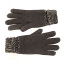 Wholesale mens 2-tone light and dark grey thinsulate knitted gloves