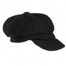 Wholesale ladies black bakerboy cap