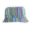 Wholesale Unisex Bush hat for adults with blue stripe design