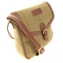 Wholesale green tweed cross body bag