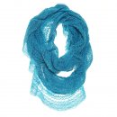 Wholesale blue lace knitted lightweight scarf