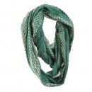 Wholesale ladies poppy and glitzy green infinity lightweight scarf