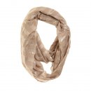 Wholesale ladies taupe brooke lurex lightweight scarf