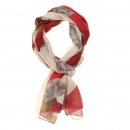 Wholesale abstract red print lightweight scarf