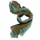 Wholesale blue victoria brick printed lightweight scarf