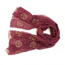 Wholesale ladies devyn red knitted scarf