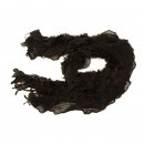 Wholesale ladies black coral ruffle lightweight scarf