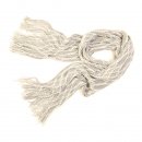 Wholesale ladies natalie deco white knitted lightweight scarf