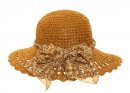 S120 - WOMEN'S CRUSHABLE STRAW/PRINTED BAND