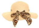 S12 - WOMEN'S WIDE BRIM STRAW WITH SCARF