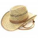 Wholesale adults straw cowboy hat with shapeable brim