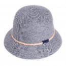 Wholesale blue ladies crushable straw bush hat
