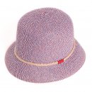 Wholesale purple ladies crushable straw bush hat
