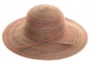 S29 - WOMEN'S WIDE BRIM MULTI-COLOURED STRAW