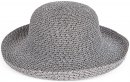 S416- LADIES STRAW SHORT BRIM HAT WITH TURN UP BRIM