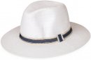 S427- ADULTS UNISEX STRAW FEDORA WITH DETAIL BAND