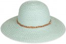 S463- LADIES WIDE BRIM STRAW HAT WITH DETAIL BAND