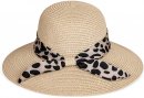 S470- LADIES WIDE BRIM STRAW HAT WITH SPOT BAND