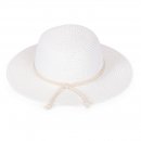 S479- LADIES SHORT BRIM STRAW HAT WITH DETAIL BAND