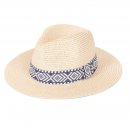 S492-LADIES STRAW FEDORA