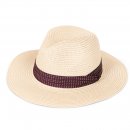 S495-MENS STRAW FEDORA